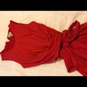 Red Banana Republic dress size 2 wrap around.